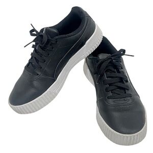 Puma Carina black soft foam sneakers size 7